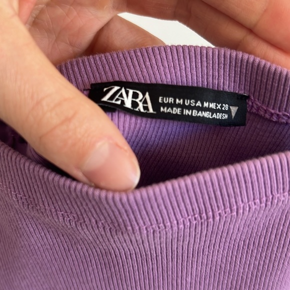 Zara lilac tube dress - Picture 2 of 2